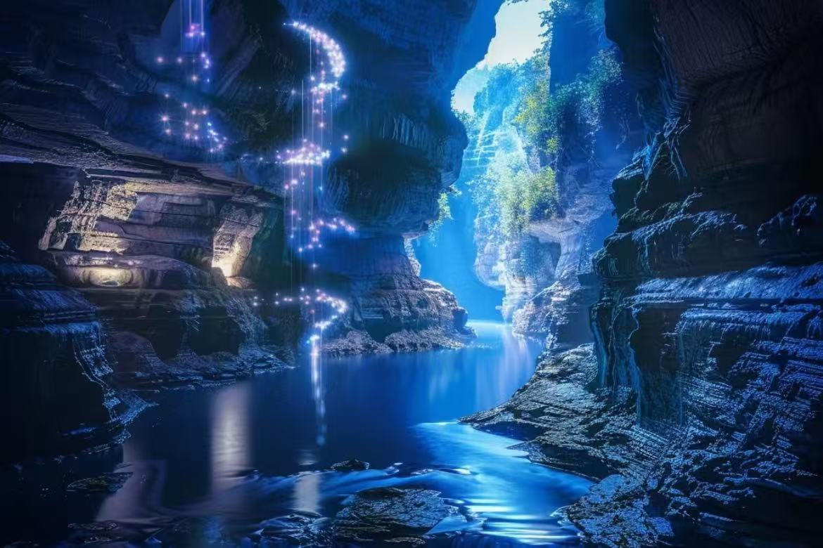Firefly Water Cave Underground Grand Canyon